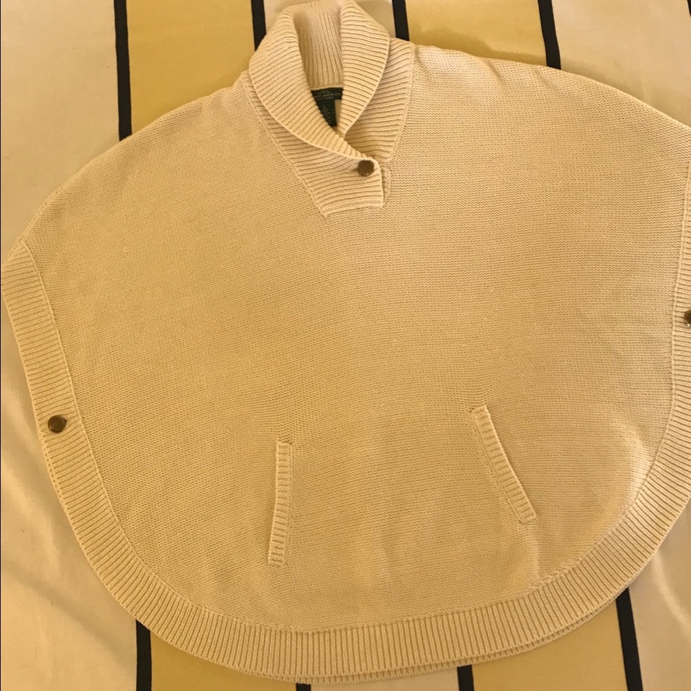 Ralph Lauren Jean cotton/rayon  shrug/ poncho